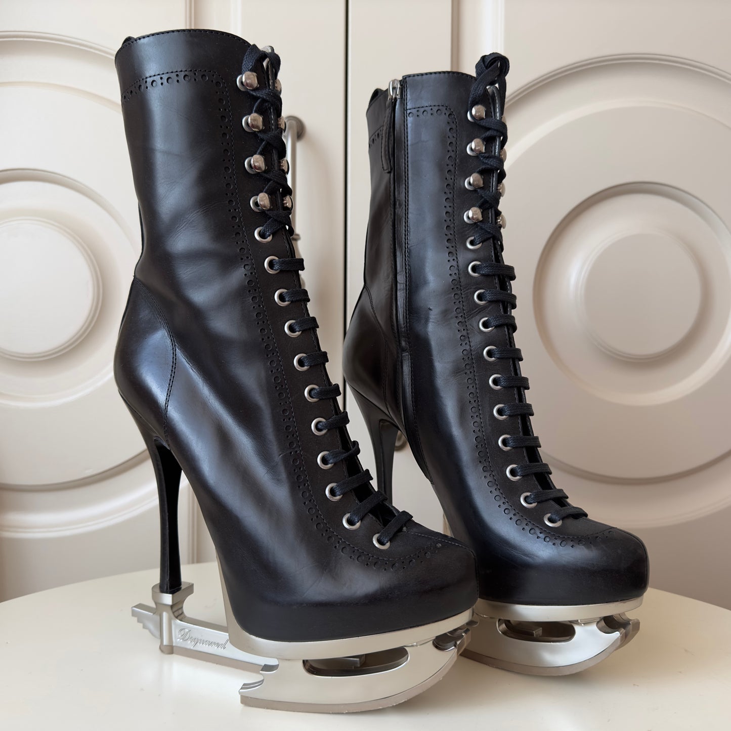 Dsquared2 F/W 2011 'Skate Moss' Ankle Leather Ice-Skate Boots